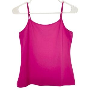 Anne Fontaine Tank Top Womens Size Medium 40 Magenta Pink Thin Strap Camisole